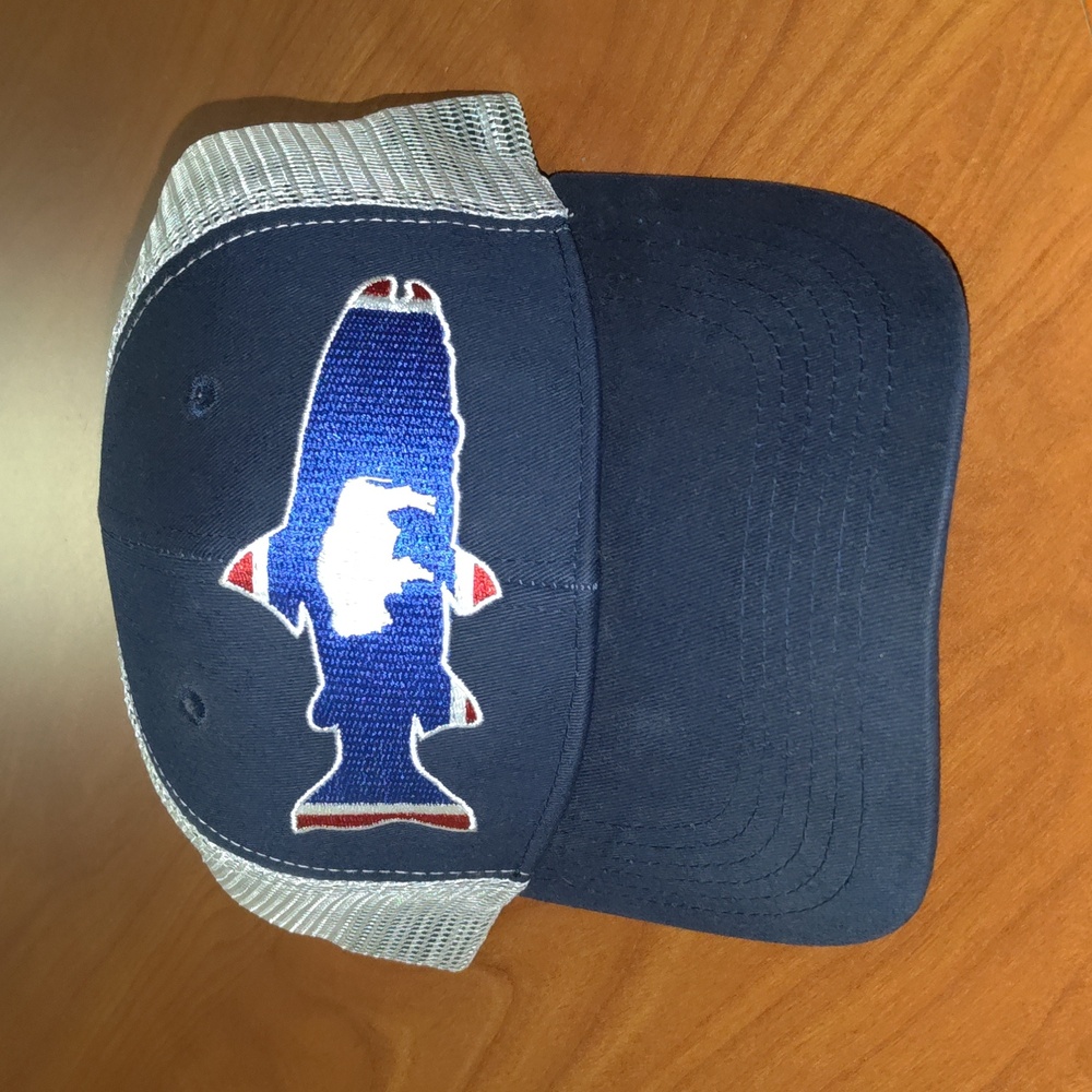 Locale Outdoor Jackson Hole WY Embroidered Navy/White Trucker Snapback Cap Hat